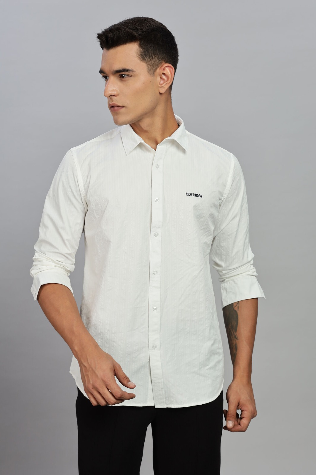 Mens White Shirt – Classic Slim Fit Style