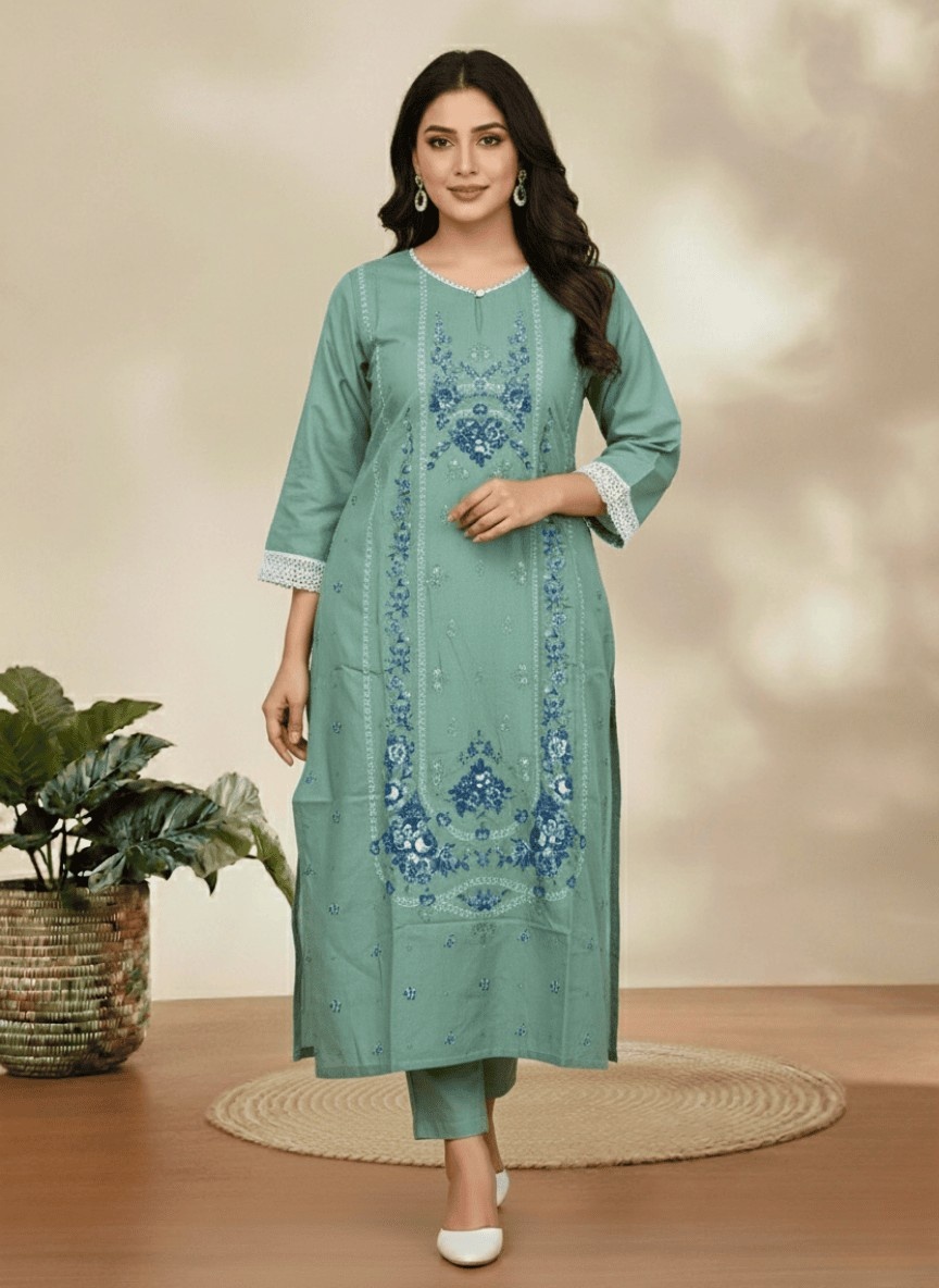 Pastel Green Kurta For Women